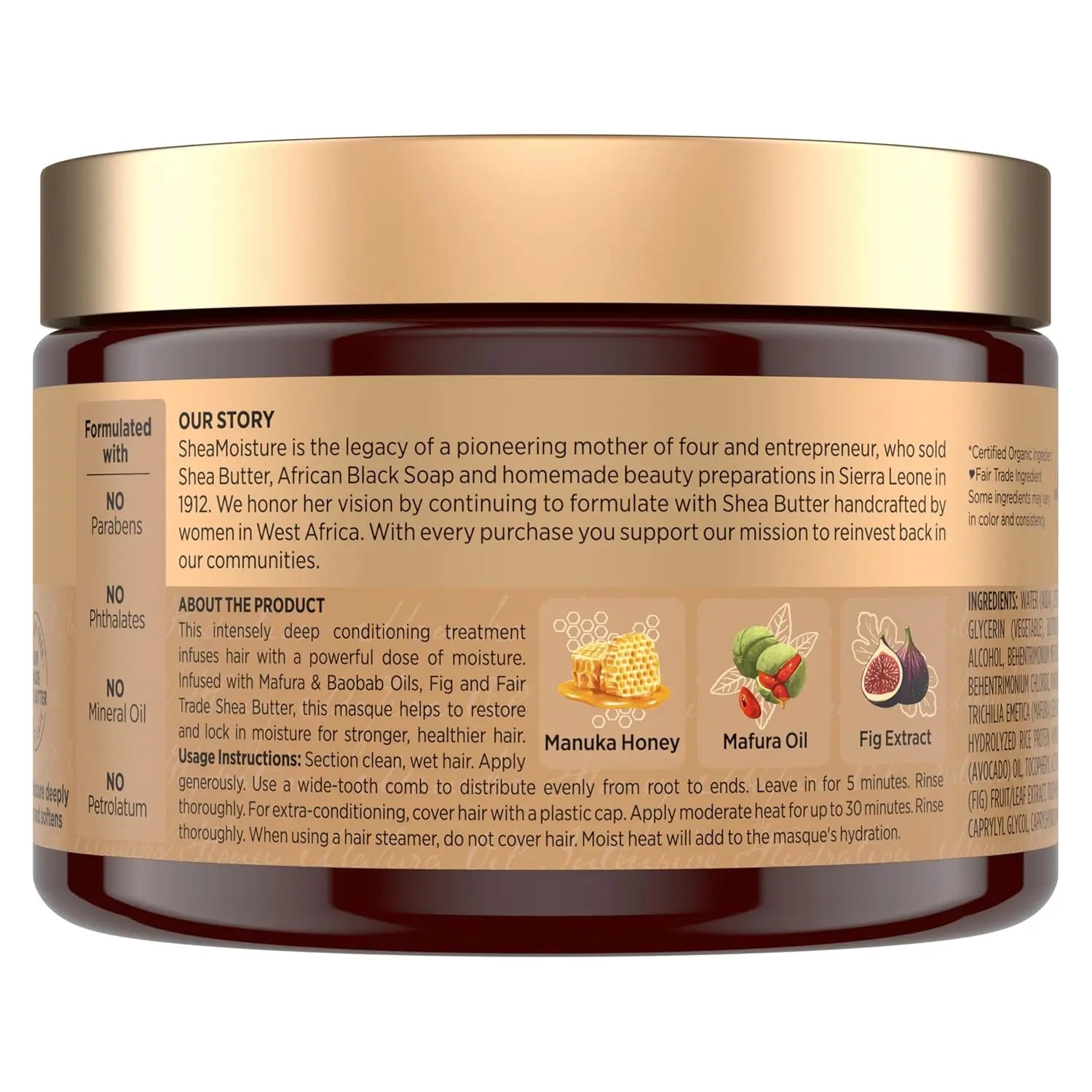 Shea Moisture Manuka Honey and Mafura Oil Intensive Hydration Masque My Store